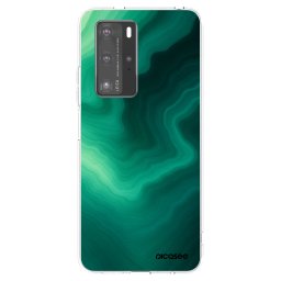 Átlátszó szilikon tok az alábbi mobiltelefonokra Huawei P40 Pro - Malachite