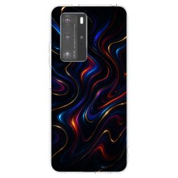 Átlátszó szilikon tok az alábbi mobiltelefonokra Huawei P40 Pro - Noir