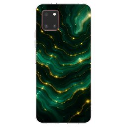 Átlátszó szilikon tok az alábbi mobiltelefonokra Samsung Galaxy Note 10 Lite N770F - Emerald