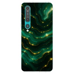 Átlátszó szilikon tok az alábbi mobiltelefonokra Xiaomi Mi 10 - Emerald