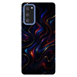 Átlátszó szilikon tok az alábbi mobiltelefonokra Samsung Galaxy S20 FE - Noir