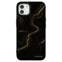 Fekete szilikon tok az alábbi mobiltelefonokra Apple iPhone 12 - Thunder