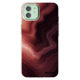 Átlátszó szilikon tok az alábbi mobiltelefonokra Apple iPhone 12 - Rouge