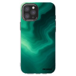 Átlátszó szilikon tok az alábbi mobiltelefonokra Apple iPhone 12 Pro Max - Malachite