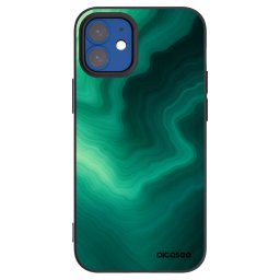 Fekete szilikon tok az alábbi mobiltelefonokra Apple iPhone 12 mini - Malachite