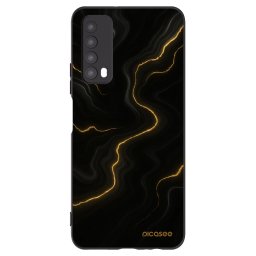Fekete szilikon tok az alábbi mobiltelefonokra Huawei P Smart 2021 - Thunder