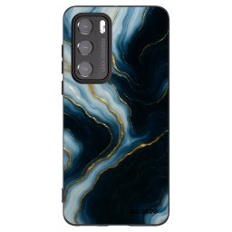 Fekete szilikon tok az alábbi mobiltelefonokra Huawei P40 - Luna