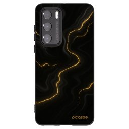 Fekete szilikon tok az alábbi mobiltelefonokra Huawei P40 - Thunder