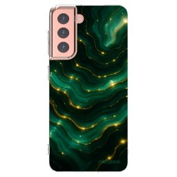 Átlátszó szilikon tok az alábbi mobiltelefonokra Samsung Galaxy S21 5G G991B - Emerald