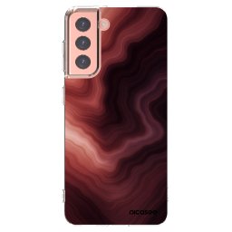Átlátszó szilikon tok az alábbi mobiltelefonokra Samsung Galaxy S21 5G G991B - Rouge