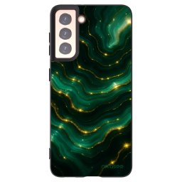 Fekete szilikon tok az alábbi mobiltelefonokra Samsung Galaxy S21 5G G991B - Emerald