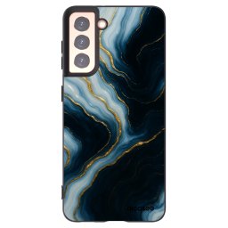 Fekete szilikon tok az alábbi mobiltelefonokra Samsung Galaxy S21 5G G991B - Luna