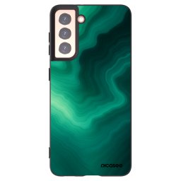 Fekete szilikon tok az alábbi mobiltelefonokra Samsung Galaxy S21 5G G991B - Malachite