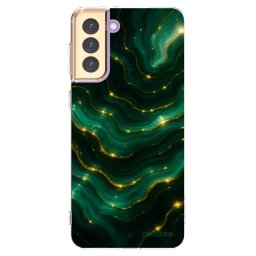 Átlátszó szilikon tok az alábbi mobiltelefonokra Samsung Galaxy S21+ 5G G996F - Emerald