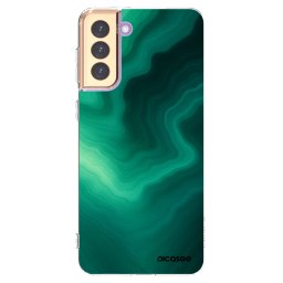 Átlátszó szilikon tok az alábbi mobiltelefonokra Samsung Galaxy S21+ 5G G996F - Malachite