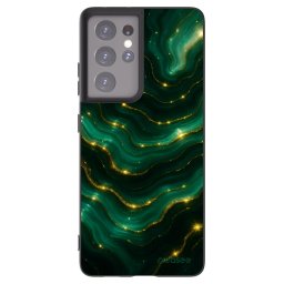 Fekete szilikon tok az alábbi mobiltelefonokra Samsung Galaxy S21 Ultra 5G G998B - Emerald