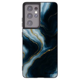Fekete szilikon tok az alábbi mobiltelefonokra Samsung Galaxy S21 Ultra 5G G998B - Luna
