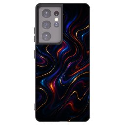 Fekete szilikon tok az alábbi mobiltelefonokra Samsung Galaxy S21 Ultra 5G G998B - Noir