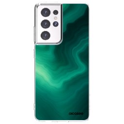 Átlátszó szilikon tok az alábbi mobiltelefonokra Samsung Galaxy S21 Ultra 5G G998B - Malachite