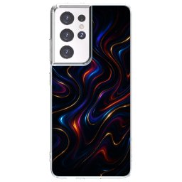 Átlátszó szilikon tok az alábbi mobiltelefonokra Samsung Galaxy S21 Ultra 5G G998B - Noir