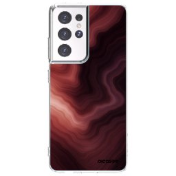 Átlátszó szilikon tok az alábbi mobiltelefonokra Samsung Galaxy S21 Ultra 5G G998B - Rouge