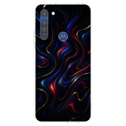 Átlátszó szilikon tok az alábbi mobiltelefonokra Motorola Moto G8 - Noir