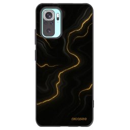 Fekete szilikon tok az alábbi mobiltelefonokra Xiaomi Redmi Note 10 Pro - Thunder