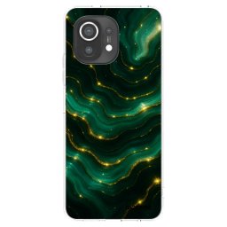 Átlátszó szilikon tok az alábbi mobiltelefonokra Xiaomi Mi 11 - Emerald
