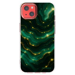 Átlátszó szilikon tok az alábbi mobiltelefonokra Apple iPhone 13 - Emerald