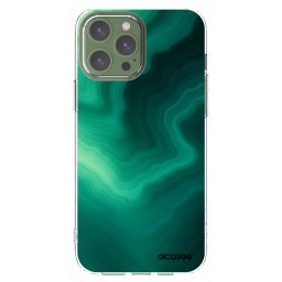 Átlátszó szilikon tok az alábbi mobiltelefonokra Apple iPhone 13 Pro Max - Malachite