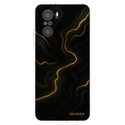 Átlátszó szilikon tok az alábbi mobiltelefonokra Xiaomi Poco F3 - Thunder