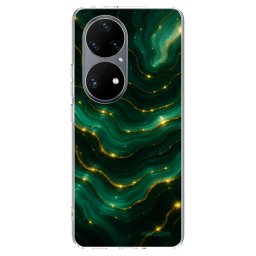 Átlátszó szilikon tok az alábbi mobiltelefonokra Huawei P50 - Emerald