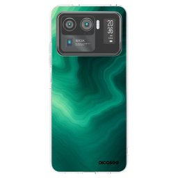 Átlátszó szilikon tok az alábbi mobiltelefonokra Xiaomi Mi 11 Ultra - Malachite
