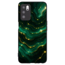 Fekete szilikon tok az alábbi mobiltelefonokra OPPO A16s - Emerald