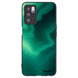 Fekete szilikon tok az alábbi mobiltelefonokra OPPO A16s - Malachite