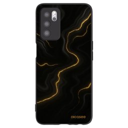 Fekete szilikon tok az alábbi mobiltelefonokra OPPO A16s - Thunder