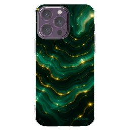 Átlátszó szilikon tok az alábbi mobiltelefonokra Apple iPhone 14 Pro Max - Emerald