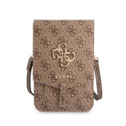 GUESS 4G BAG Univerzális mobiltelefon tok barna szíjjal