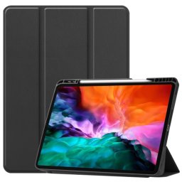 LEATHER Flip tok Apple iPad Pro 12.9 2022 / 2021 fekete