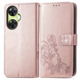 ART FLOWERS Pénztárcahuzat One Plus Nord CE 3 Lite 5G világos rózsaszín