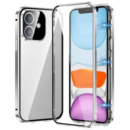 Mágneses borító 360 Apple iPhone 11 ezüst