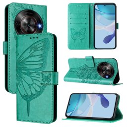 ART BUTTERFLY Pénztárca tok ZTE Blade A75 5G zöld színhez