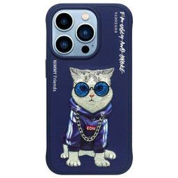 Nimmy Glasses Cool Cat tok iPhone 15 Pro - kék