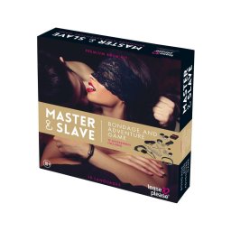 Master & Slave - Kötözős játék szett (barna-fekete)