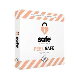 SAFE Feel Safe - vékony óvszer (36db)