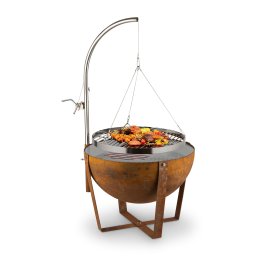 Blumfeldt Blum Fire Globe, tűzrakóhely grillel, Ø 60cm, acél (GDI11-Fireglobe)