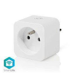 Nedis WIFIP121EWT - WiFi Smart Socket |Típus E (CEE 7/6)| -10 - 45 °C | Android™ / IOS | Fehér színű