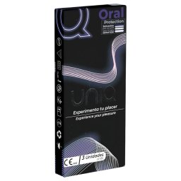 Uniq - latexmentes orál óvszer (3 db)