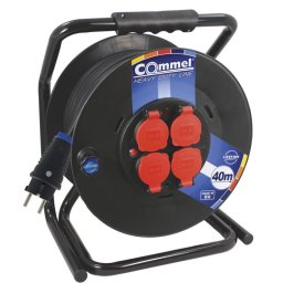 Commel Kábel dob - PVC 300 mm, egyfázisú, 16 A 230 V ~ 3500 W IP44 3x1,5, 50M