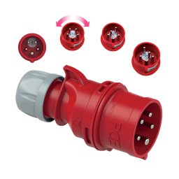 Commel Cee ipari lengő dugvilla fázisfordítós IEC 309, 16 A 400 V ~ 5P IP44